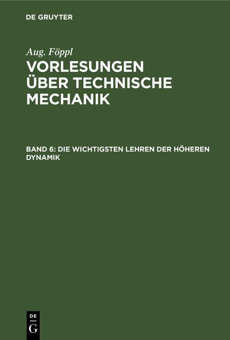 Produktbild: Die wichtigsten Lehren der h&ouml;heren Dynamik