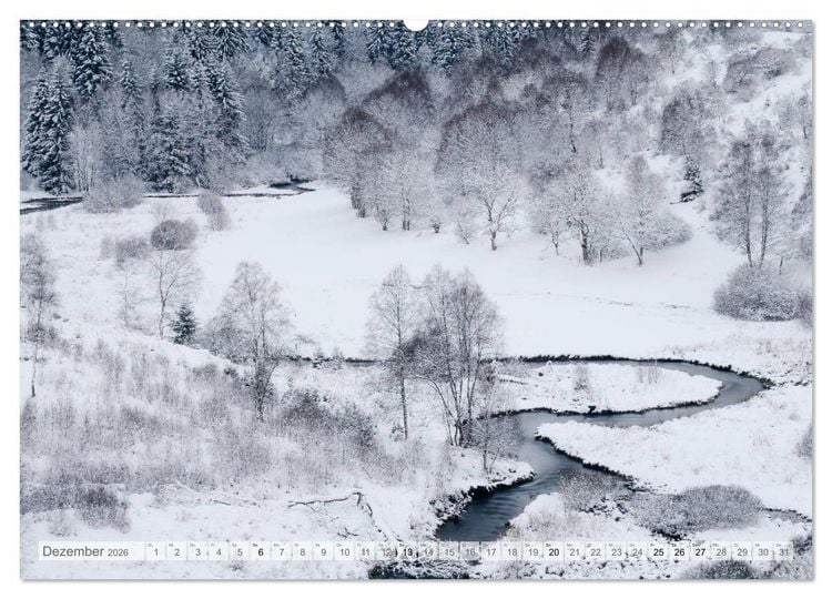 Produktbild: Moore und B&auml;che in Eifel und Ardennen (hochwertiger Premium Wandkalender 2026 DIN A2 quer), Kunstdruck in Hochglanz