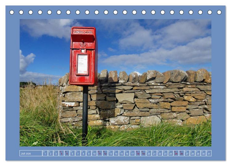 Produktbild: Sie haben Post - Briefk&auml;sten in Schottland (Tischkalender 2026 DIN A5 quer), CALVENDO Monatskalender