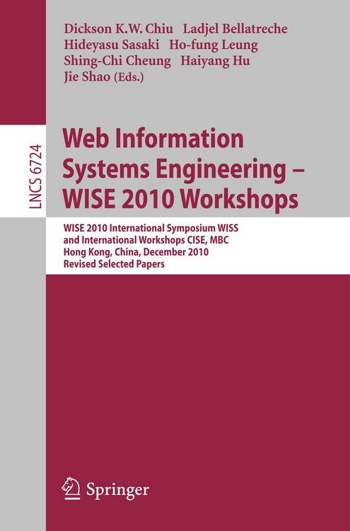 Produktbild: Web Information Systems Engineering - WISE 2010 Workshops