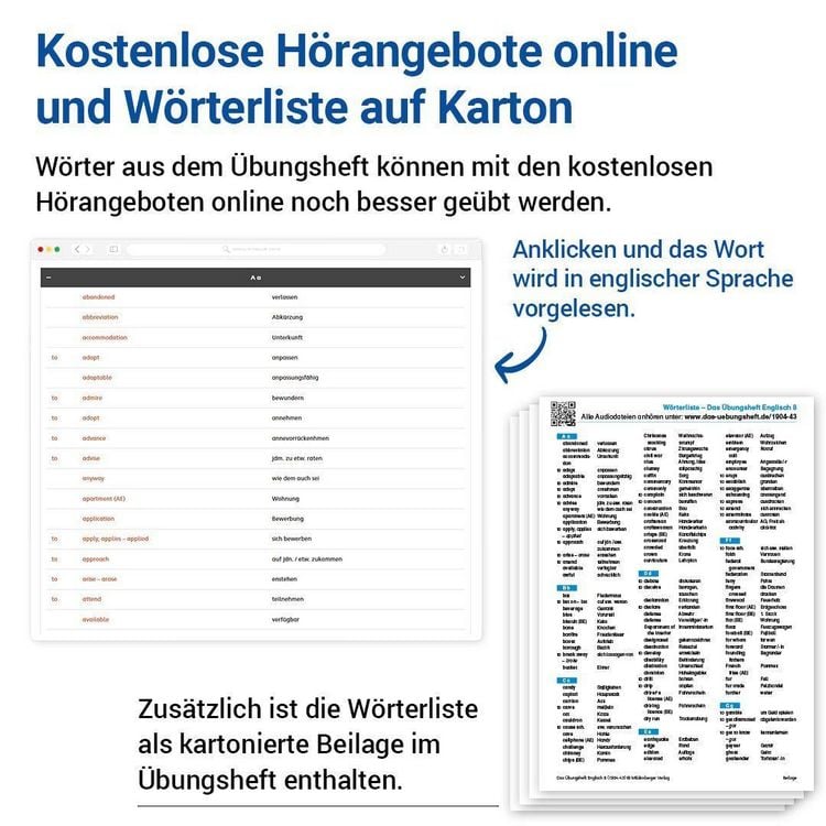Produktbild: Das &Uuml;bungsheft Englisch 8