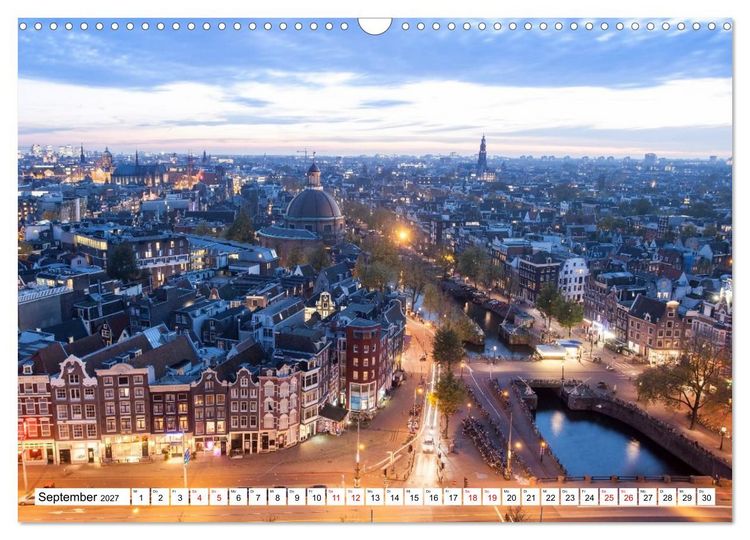 Produktbild: Amsterdam - Momente einer Reise (Wandkalender 2027 DIN A3 quer), CALVENDO Monatskalender