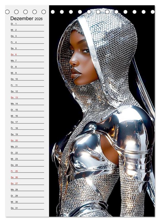 Produktbild: Armor Couture. Mode inspiriert vom Mittelalter (Tischkalender 2026 DIN A5 hoch), CALVENDO Monatskalender