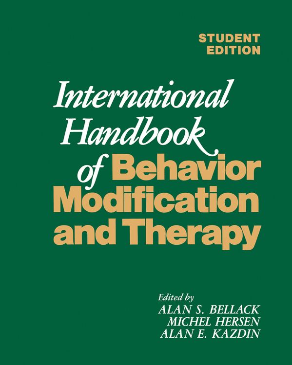 Produktbild: International Handbook of Behavior Modification and Therapy