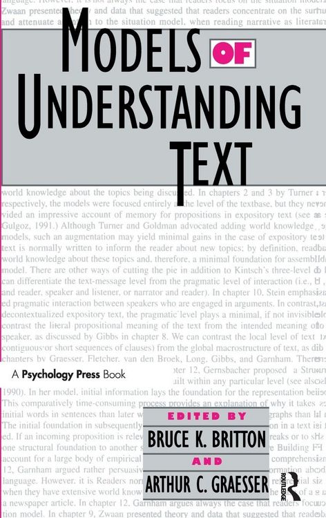 Produktbild: Models of Understanding Text