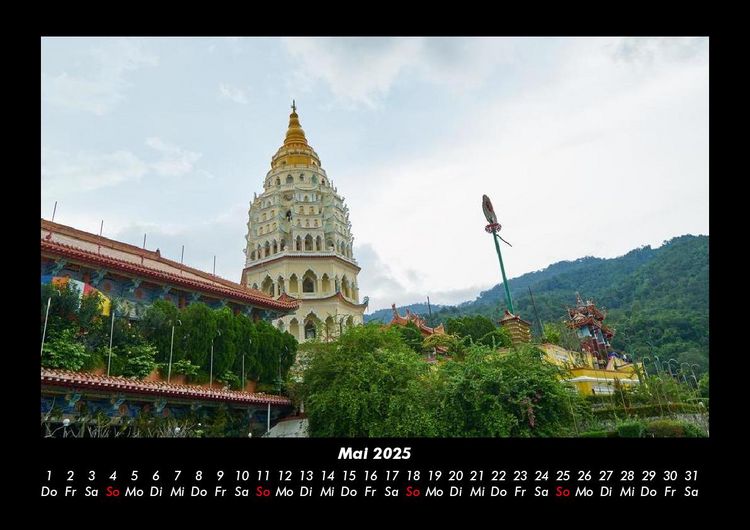 Produktbild: Tempel 2025 Fotokalender DIN A3