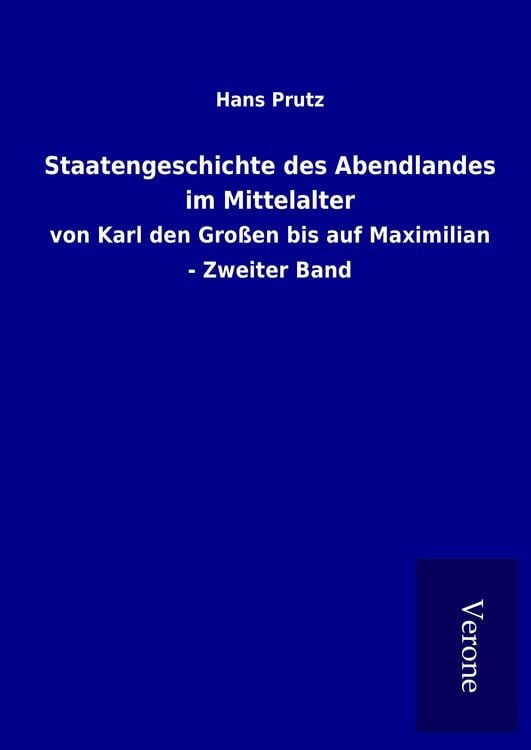 Produktbild: Staatengeschichte des Abendlandes im Mittelalter