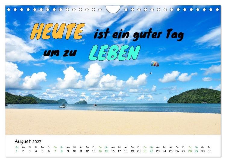 Produktbild: Fernwehabenteurer Asien - 12 Motivierende Gedanken von unterwegs (Wandkalender 2027 DIN A4 quer), CALVENDO Monatskalender