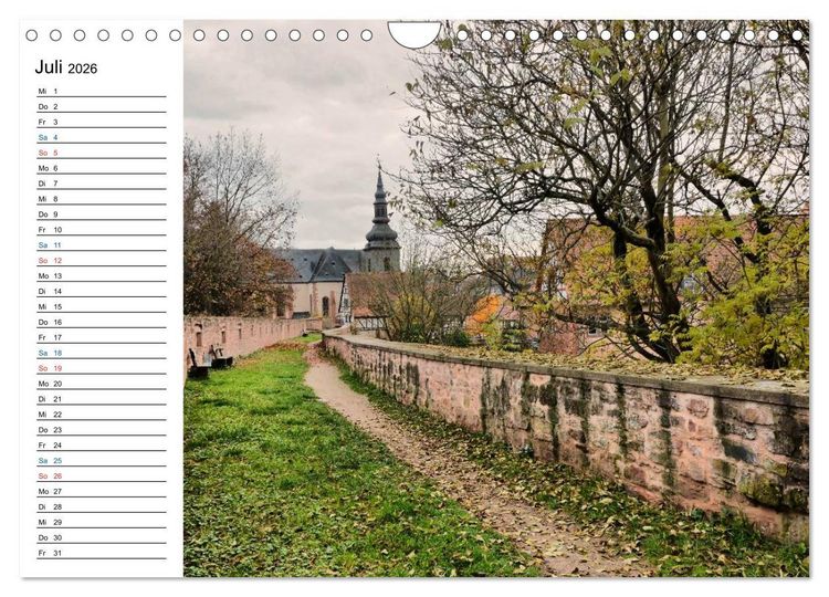 Produktbild: Herrliches Hessen - B&uuml;dingen (Wandkalender 2026 DIN A4 quer), CALVENDO Monatskalender