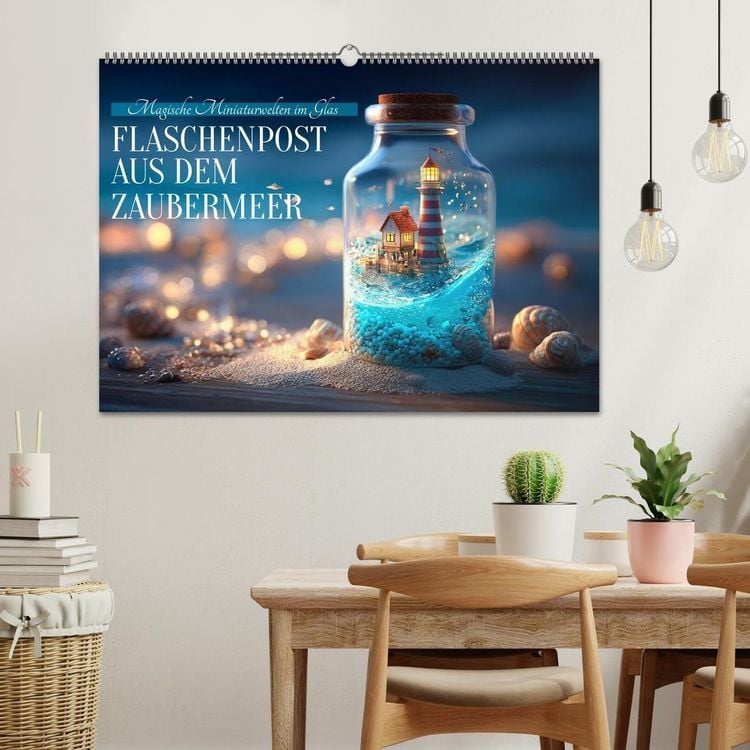 Produktbild: Flaschenpost aus dem Zaubermeer (Wandkalender 2027 DIN A2 quer), CALVENDO Monatskalender