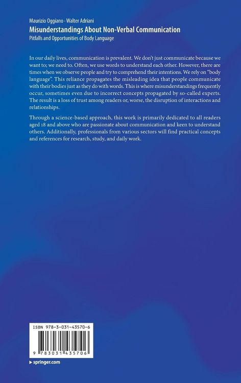 Produktbild: Misunderstandings About Non-Verbal Communication