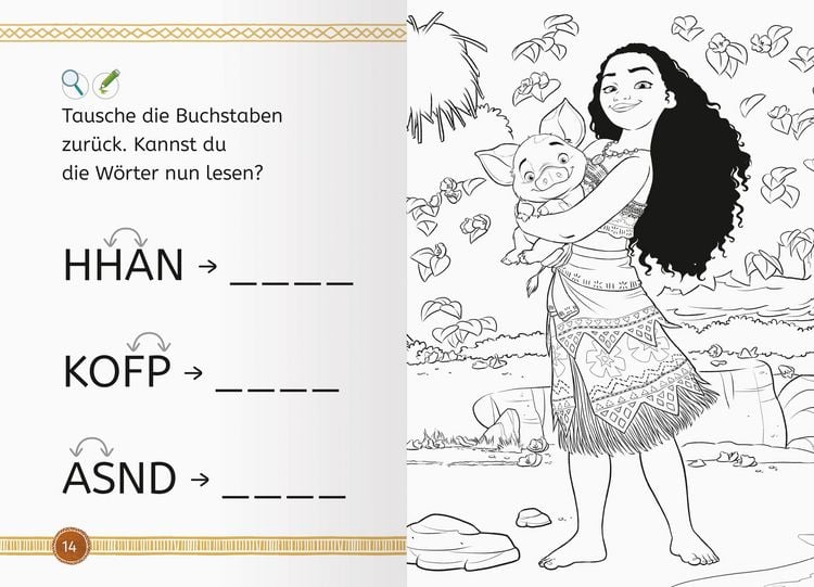 Produktbild: Disney Vaiana: Pua und Heihei - Erstlesebuch zum Lesenlernen