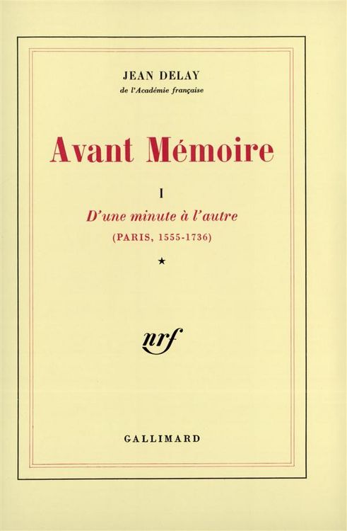 Produktbild: Avant-m&eacute;moire