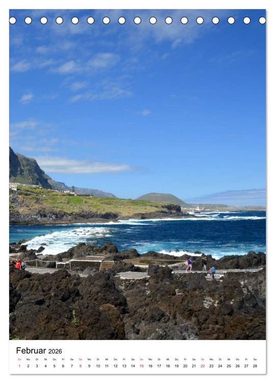 Produktbild: Teneriffa - Insel der Gl&uuml;ckseligen (Tischkalender 2026 DIN A5 hoch), CALVENDO Monatskalender