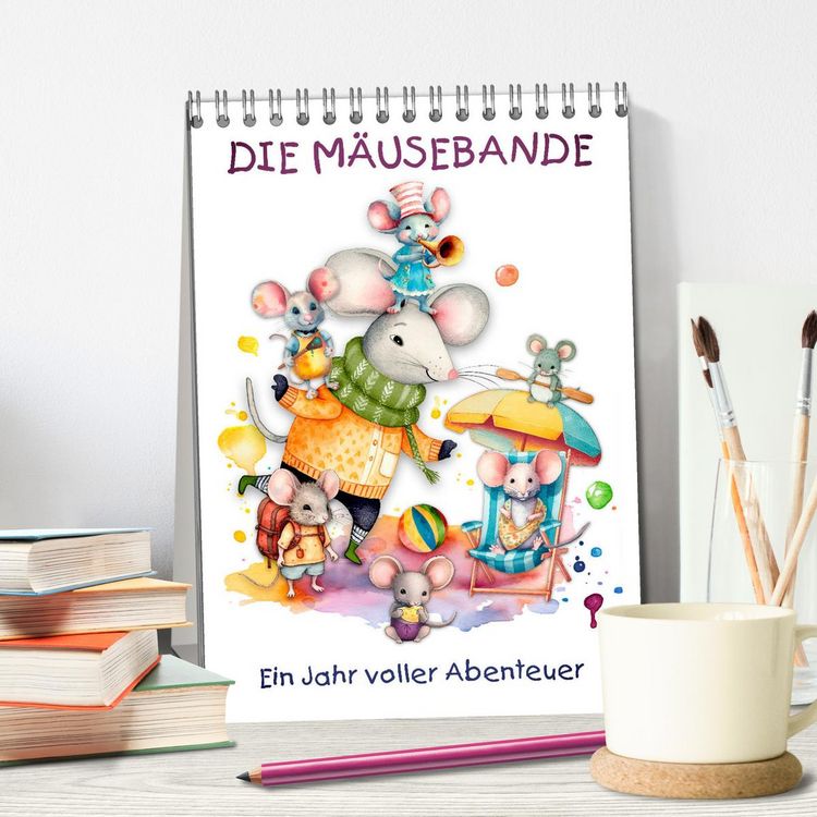 Produktbild: Die M&auml;usebande (Tischkalender 2026 DIN A5 hoch), CALVENDO Monatskalender