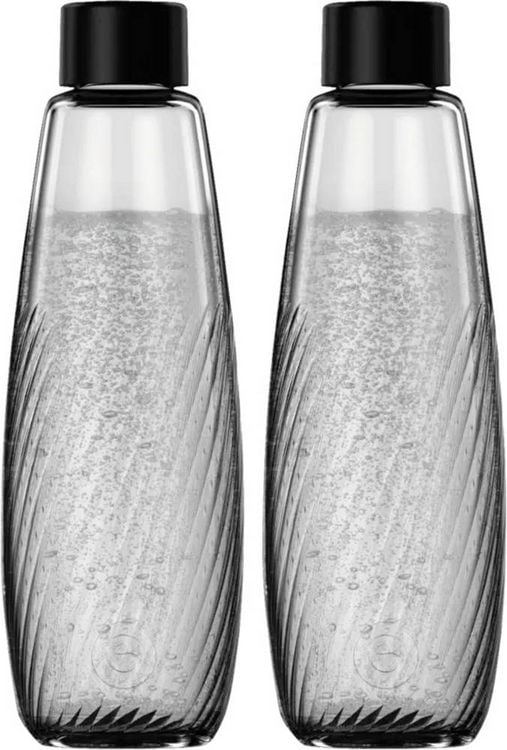 Sodastream Glasflasche DUO Glasflasche Riffled Schwarz, Transparent kaufen