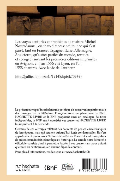 Produktbild: Les vrayes centuries et proph&eacute;ties de maistre Michel Nostradamus , (&Eacute;d.1668)
