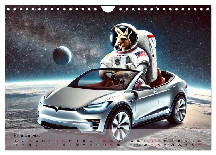 Produktbild: Tierische Illusionen - Humorvolle Tierfantasien (Wandkalender 2026 DIN A4 quer), CALVENDO Monatskalender