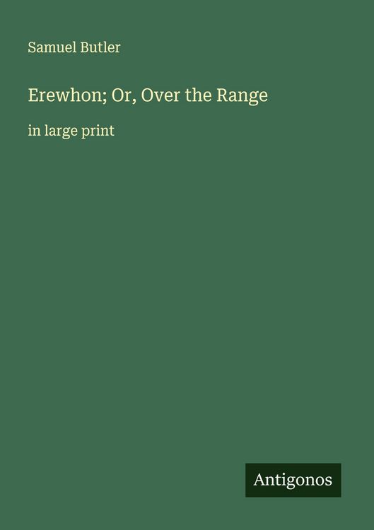 Produktbild: Erewhon; Or, Over the Range