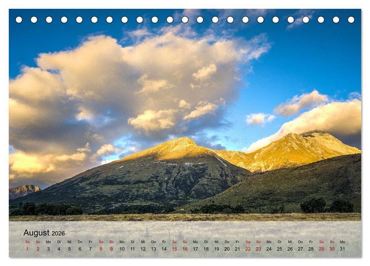 Produktbild: Magische Bergwelten der Erde (Tischkalender 2026 DIN A5 quer), CALVENDO Monatskalender
