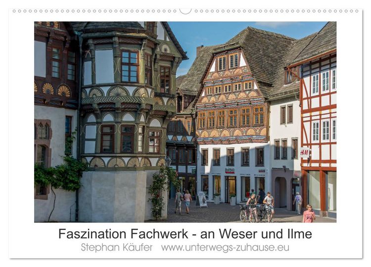 Produktbild: Faszination Fachwerk - an Weser und Ilme (Wandkalender 2026 DIN A2 quer), CALVENDO Monatskalender