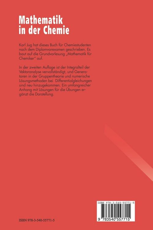 Produktbild: Mathematik in der Chemie