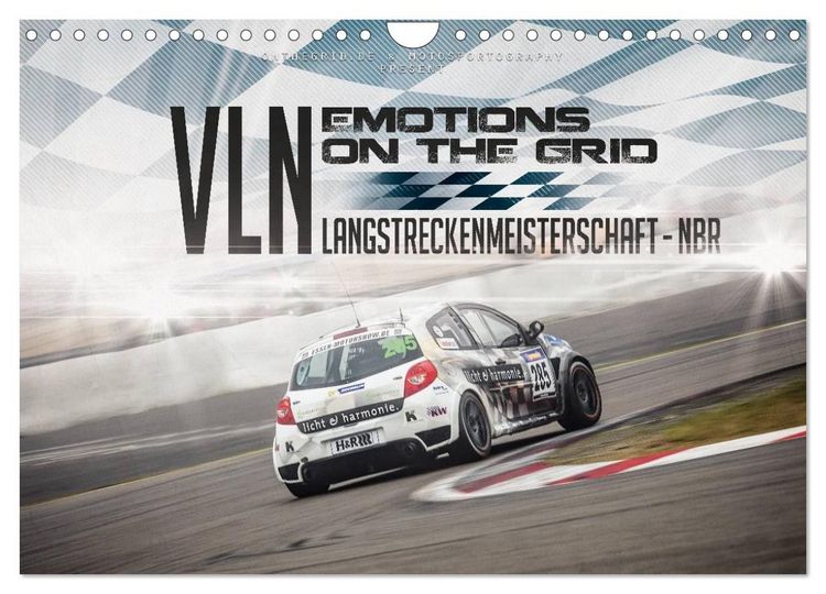 Produktbild: EMOTIONS ON THE GRID - VLN Langstreckenmeisterschaft N&uuml;rburgring (Wandkalender 2027 DIN A4 quer), CALVENDO Monatskalender