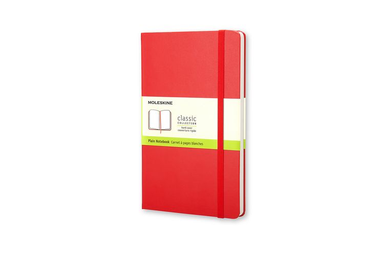 Produktbild: Moleskine Notizbuch, Large/A5, Blanko, Fester Einband, Rot