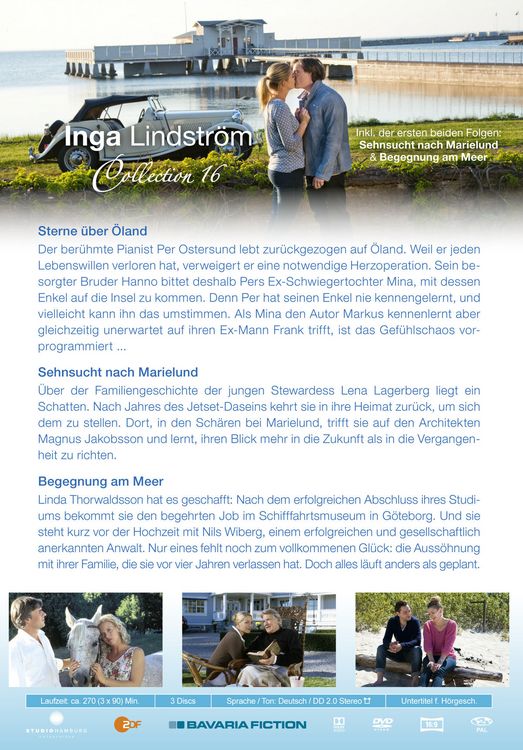 Produktbild: Inga Lindstr&ouml;m Collection 16 [3 DVDs]