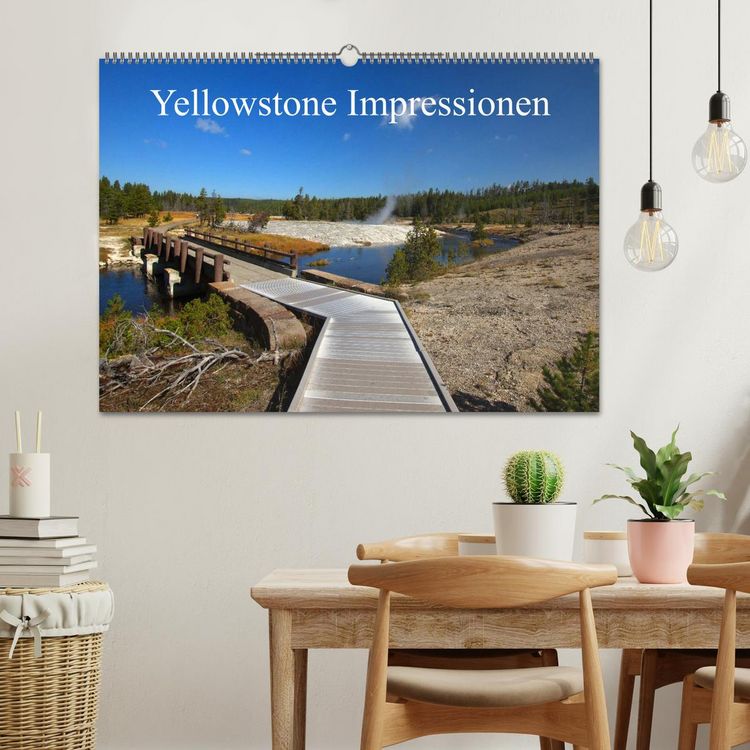 Produktbild: Yellowstone Impressionen (Wandkalender 2026 DIN A2 quer), CALVENDO Monatskalender