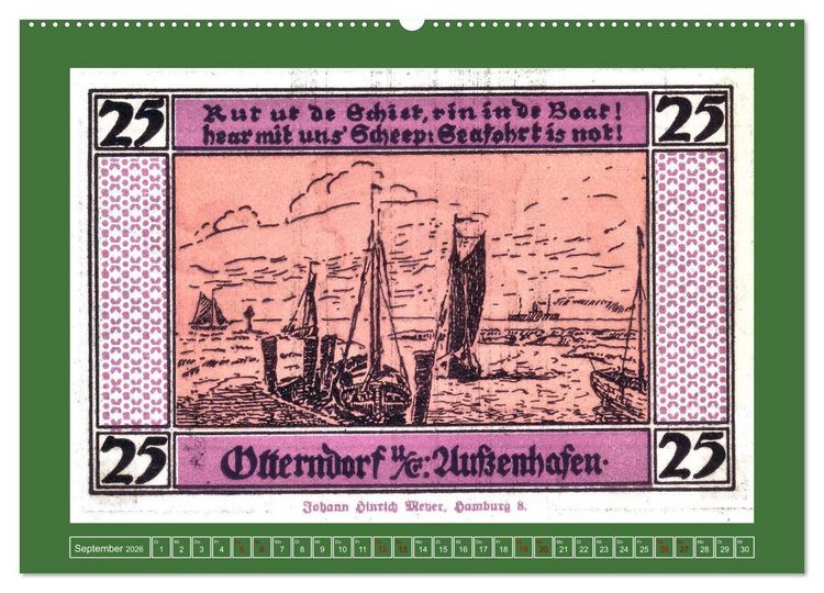 Produktbild: 625 Jahre Otterndorf - Gr&uuml;ne Stadt am Meer (Wandkalender 2026 DIN A2 quer), CALVENDO Monatskalender