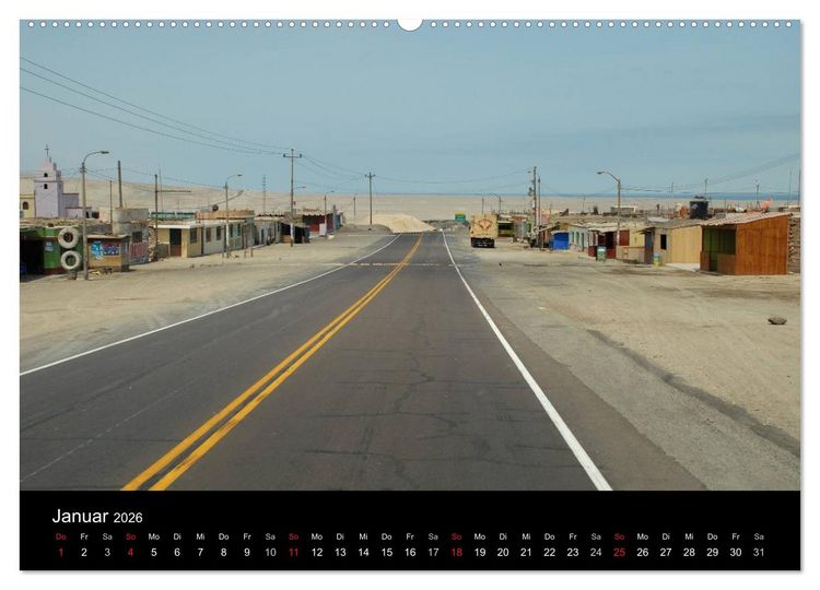 Produktbild: Peru &ndash; unterwegs (Wandkalender 2026 DIN A2 quer), CALVENDO Monatskalender