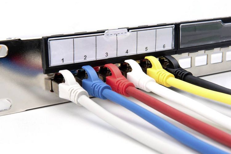 Produktbild: Digitus DN-91411-G 24 Port Patch-Panel 483 mm (19") 1 HE Stahl, Verzinkt, Schwarz, Schwarz (RAL 9005), Metall Unbest&uuml;ckt