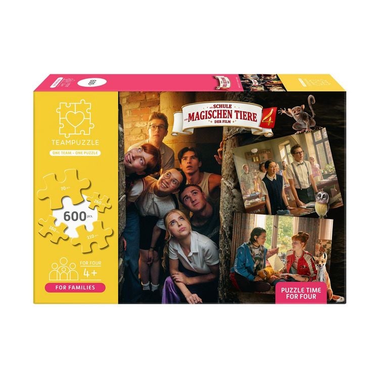 Produktbild: TEAMPUZZLE &ndash; Schule der magischen Tiere 4 &ndash; 600 Teile &ndash; Puzzle mit gro&szlig;en & kleinen Teilen