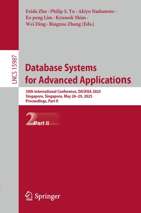 Produktbild: Database Systems for Advanced Applications