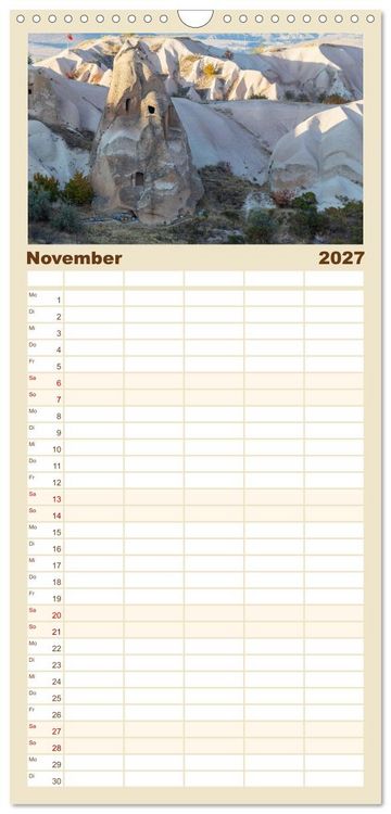 Produktbild: Familienplaner 2027 - Kappadokien, Feent&uuml;rme und Ballontr&auml;ume mit 5 Spalten (Wandkalender, 21 x 45 cm) CALVENDO