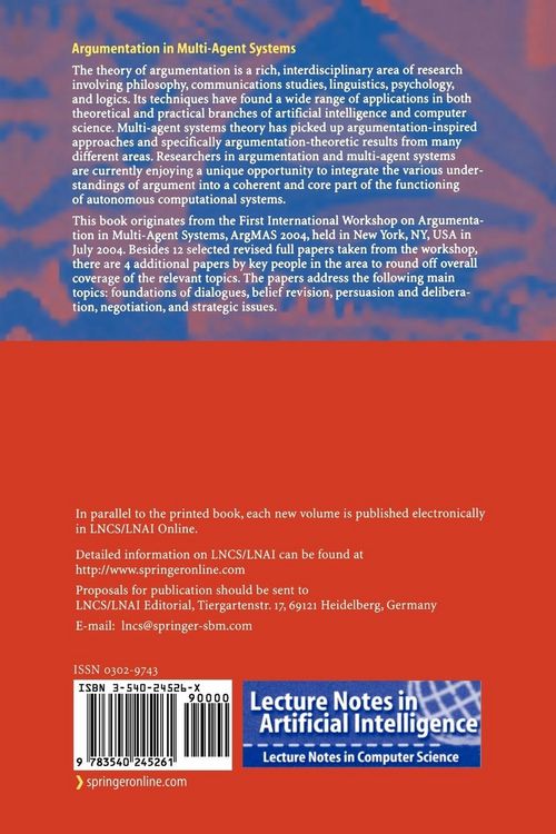 Produktbild: Argumentation in Multi-Agent Systems
