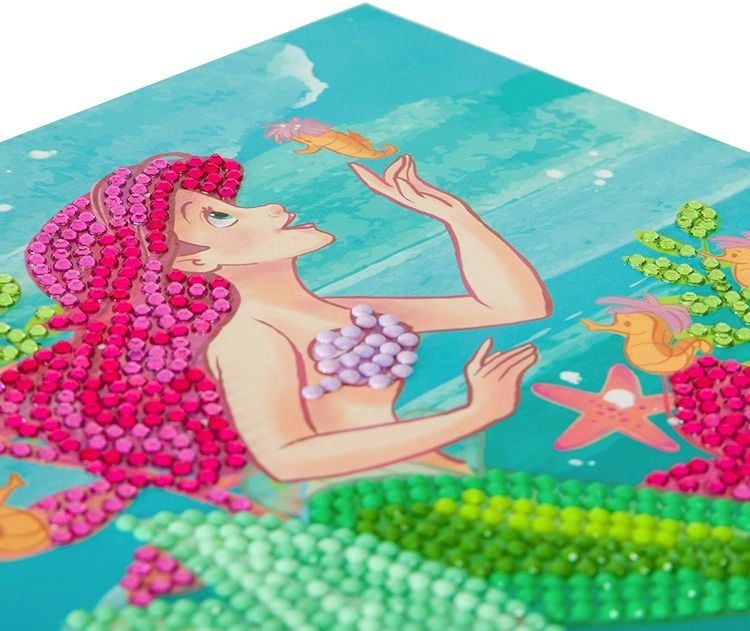 Produktbild: Craft Buddy CCK-DNY803 - Crystal Art, Ariel die Meerjungfrau, 18x18cm