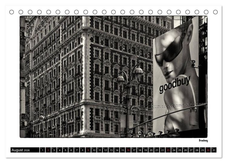 Produktbild: Manhattan Memories - Erinnerungen an New York (Tischkalender 2026 DIN A5 quer), CALVENDO Monatskalender