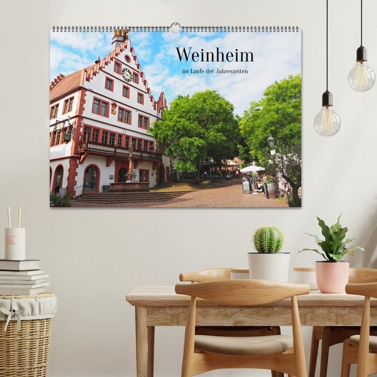 Produktbild: Weinheim im Laufe der Jahreszeiten (Wandkalender 2026 DIN A2 quer), CALVENDO Monatskalender