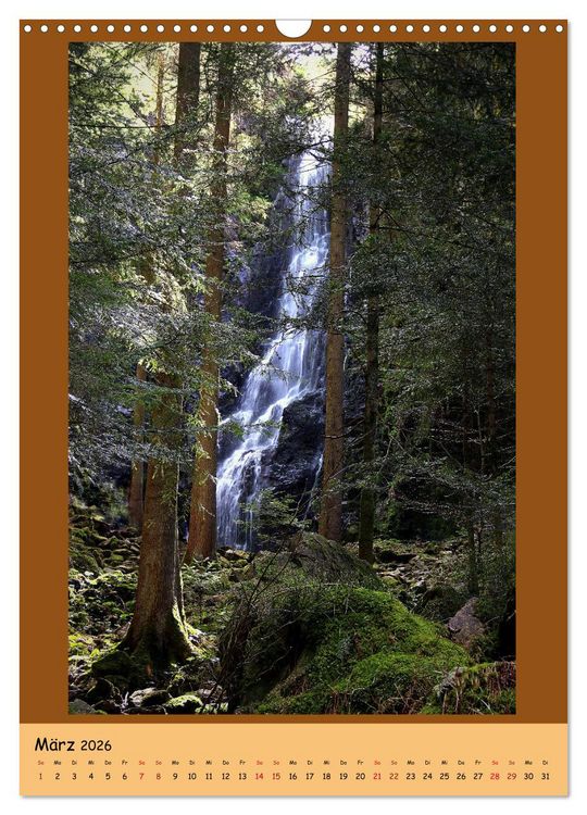 Produktbild: Schwarzwald Wasserf&auml;lle (Wandkalender 2026 DIN A3 hoch), CALVENDO Monatskalender