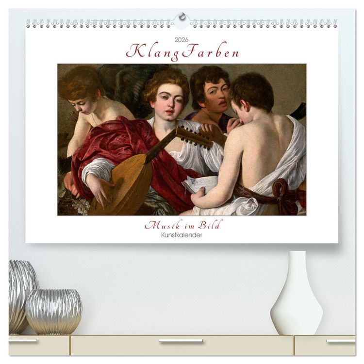 Produktbild: KlangFarben - Musik im Bild Kunstkalender (hochwertiger Premium Wandkalender 2026 DIN A2 quer), Kunstdruck in Hochglanz