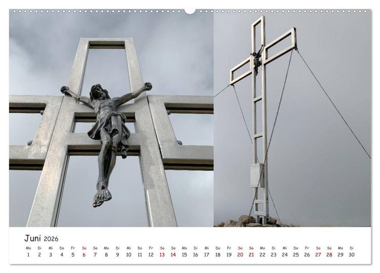 Produktbild: Bekannte und unbekannte S&uuml;dtiroler Gipfelkreuze im Detail (Wandkalender 2026 DIN A2 quer), CALVENDO Monatskalender