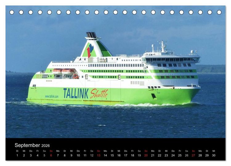 Produktbild: Ostseef&auml;hren (Tischkalender 2026 DIN A5 quer), CALVENDO Monatskalender
