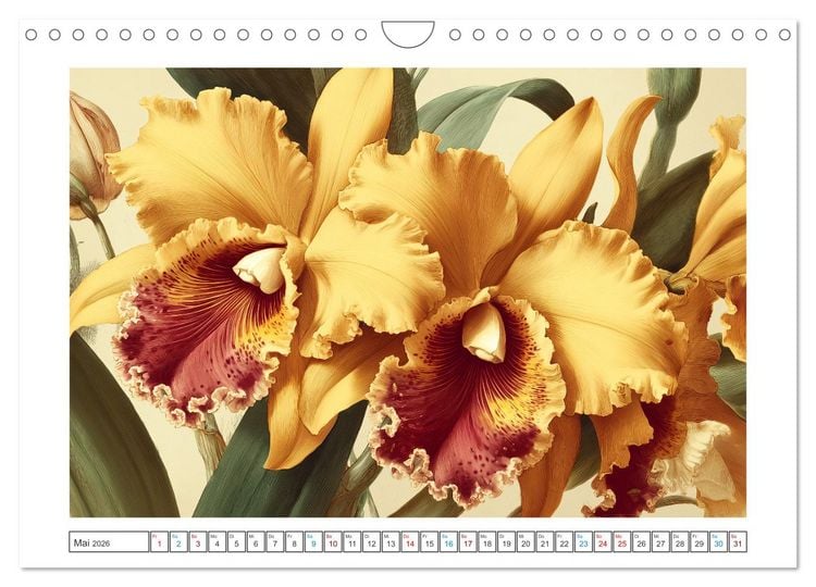 Produktbild: Florale Meisterwerke (Wandkalender 2026 DIN A4 quer), CALVENDO Monatskalender