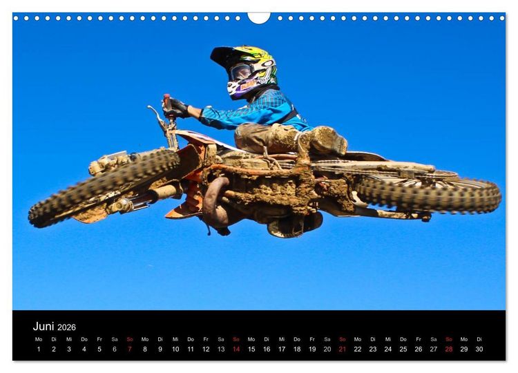 Produktbild: Motocross Kalender - Emotionen auf 2 R&auml;dern (Wandkalender 2026 DIN A3 quer), CALVENDO Monatskalender