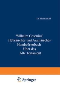 Produktbild: Hebr&auml;isches und Aram&auml;isches Handw&ouml;rterbuch &uuml;ber das Alte Testament