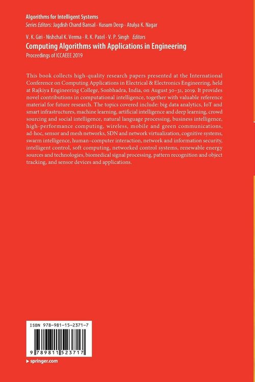 Produktbild: Computing Algorithms with Applications in Engineering