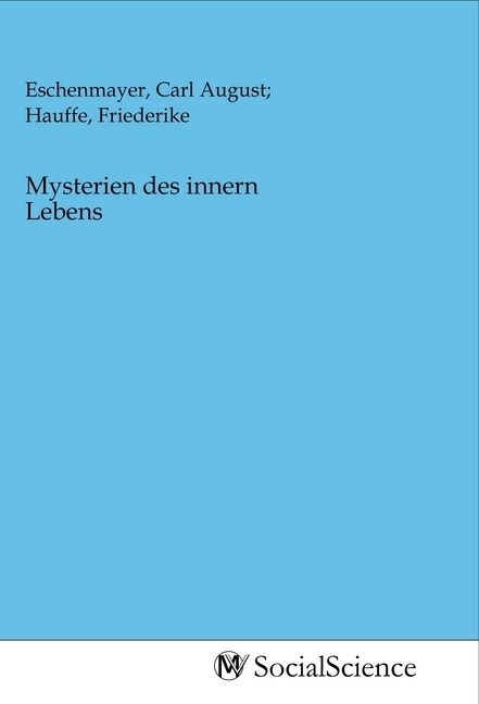 Produktbild: Mysterien des innern Lebens