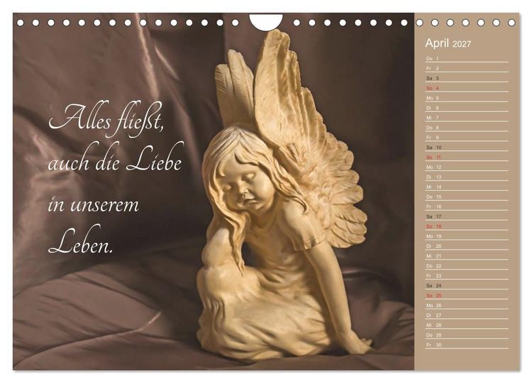 Produktbild: Engel - Die Worte der Liebe (Wandkalender 2027 DIN A4 quer), CALVENDO Monatskalender